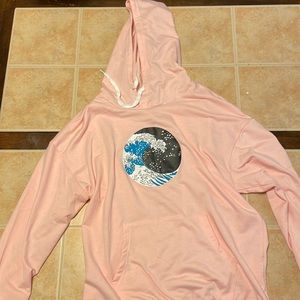 Pink ocean hoodie